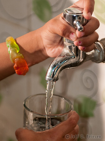 Clean Drinking Water Filling Glass 2