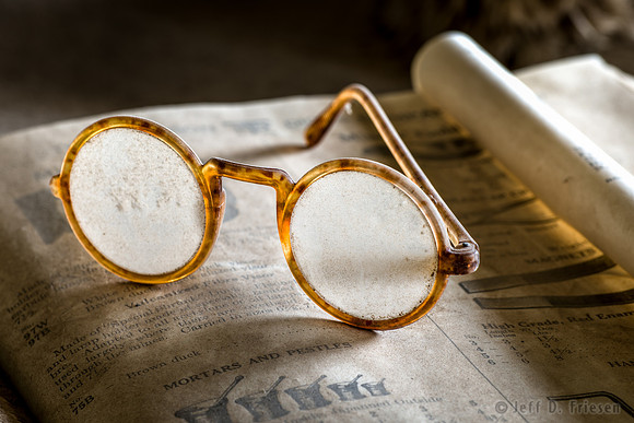 Eyeglasses on Ledger