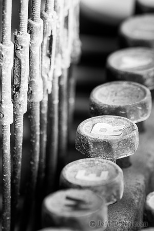 Old Typewriter Keys