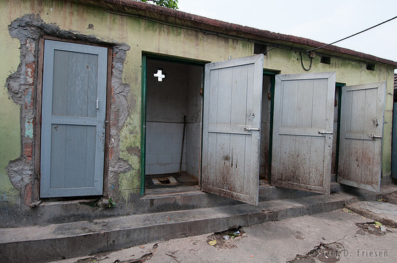 Dirty toilet block