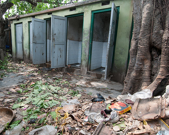 Dirty toilet block