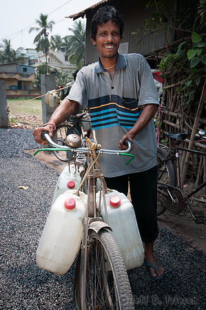 Water Vendor on Delivery
