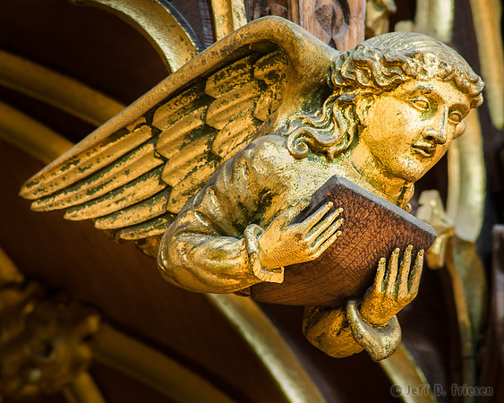 Gilded Angel in Choir